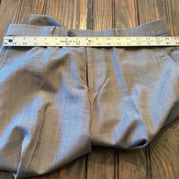 Original Penguin Men’s Gray Plaid Dress Pants 33x30 - Picture 2 of 3
